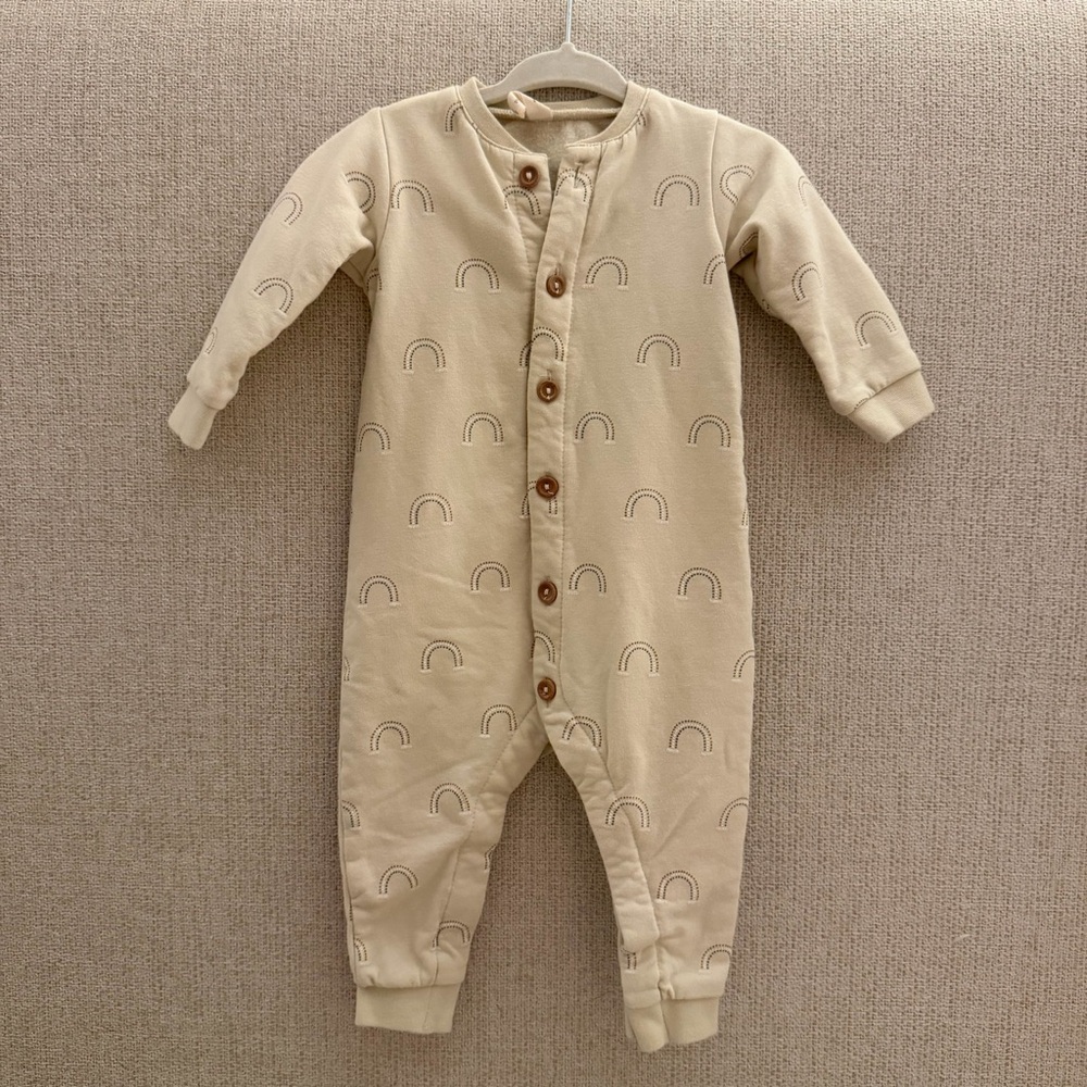 Quincy Mae Rainbow Cream Kids One Piece